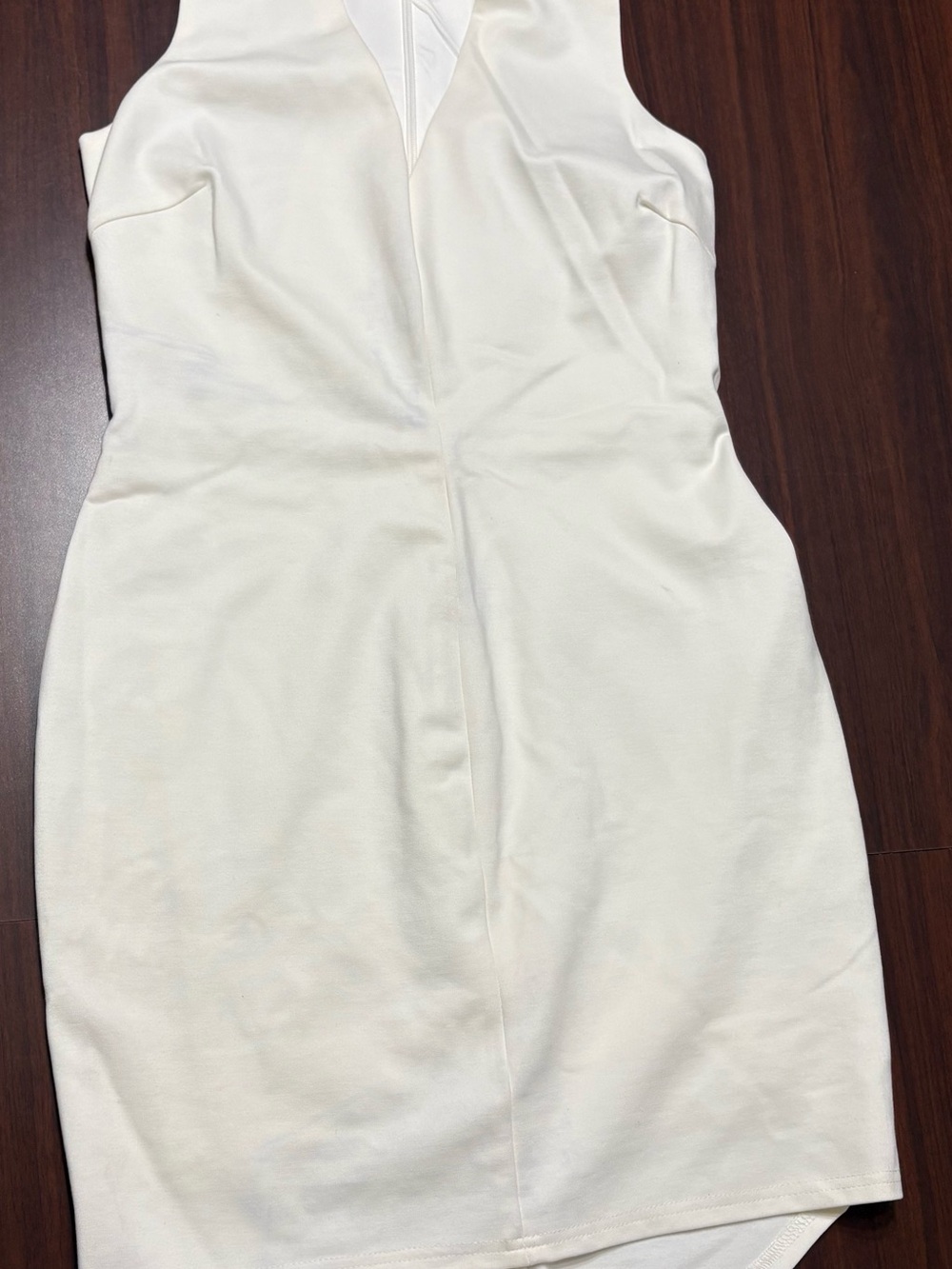 Adelyn Rae White Halter Neck Cut Out Mini Dress Size M Semi Formal Read